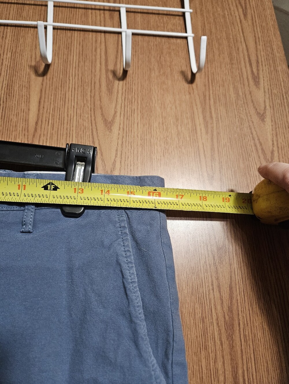 Goodthreads Men's Slim Oxford Short Blue 5" Inseam Flat Front Chino Size 32! - Picture 6 of 8